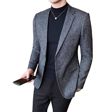 2021春新款西装男士麻西装仿亚麻西服单西外套807-P165，男装西服，电商D225