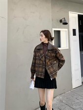 【现货】秋冬新款格子外套，其它，芷炫
