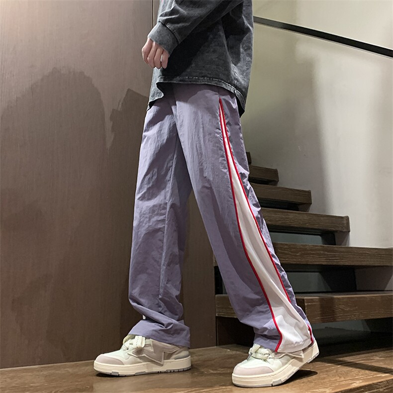 秋季美式insi高街hiphop拼接宽松运动长裤货号K2315P4568,女装休闲裤,电商A063