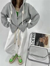 现货：春季新款连帽卫衣外套，女装卫衣/绒衫，FU