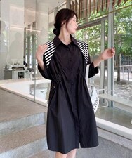 夏季披肩连衣裙，女装连衣裙，吉之红