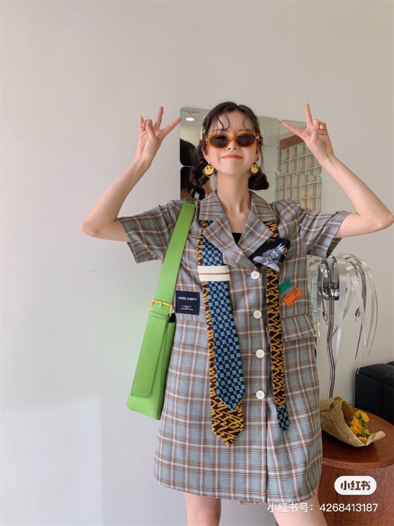 拽酷西装裙，女装西装，YOUER DENG