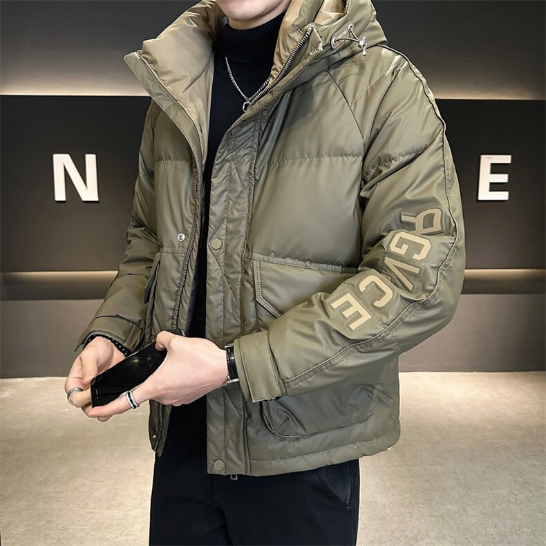 6645P165冬季男士新款立领时尚短款字母情侣羽绒服店主风，男装羽绒服，星座414（原B263）