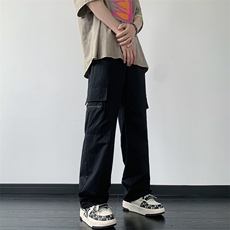 B221美式ins街头hiphop宽松休闲多口袋工装裤子LK23120-P65控88，男装休闲裤，电商B221