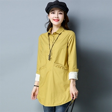 衬衫时尚百搭纯色排多扣长袖直筒2025年冬季加绒中长款衬衣,女装衬衫,风姿绰,中纺服装城 衬衫时尚百搭纯色排多扣长袖直筒2025年冬季加绒中长款衬衣,女装衬衫,风姿绰,中纺服装城