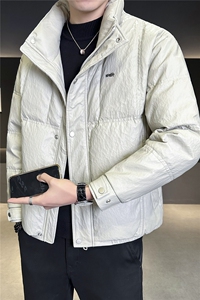 标50 男士羽绒服2025新款石头纹皮外套 B240-YR8890-P235图片