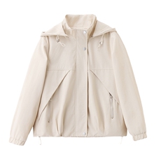 现货！现货！2026春季新款时尚宽松休闲短款外套女，女装短外套，以桐