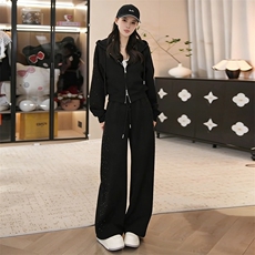 黑色上衣+黑色裤子（套装）