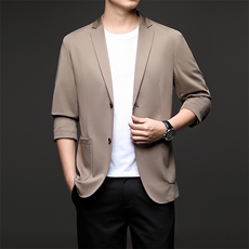 D33735秋冬新款男士西服薄款商务休闲男装外套轻薄通勤外衣，男装西服，电商B360