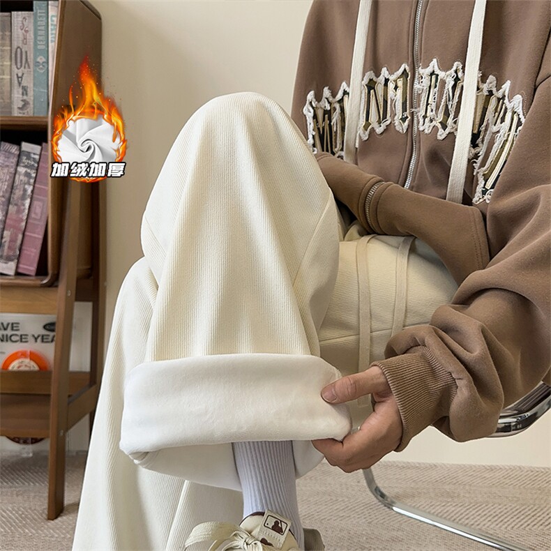 2025冬季新款首单一万件超柔欧棉绒加绒裤M-5XHK241015-特P29，男装休闲裤，电商A022