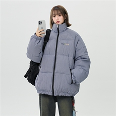 XZ-230-1MY700中性风简约百搭格子刺绣双面穿休闲面包服P118控158，鞋类箱包手腕包，星座230-1