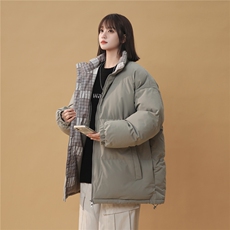 抖音得物美式潮流高品质格子三防加厚羽绒棉衣外套棉服MY5555-P68，男装棉衣，星座610B-1
