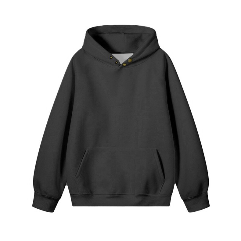 抖音得物品质26春装美式高街曼巴棉古铜两粒扣连帽套头卫衣外套,女装短外套,电商A443