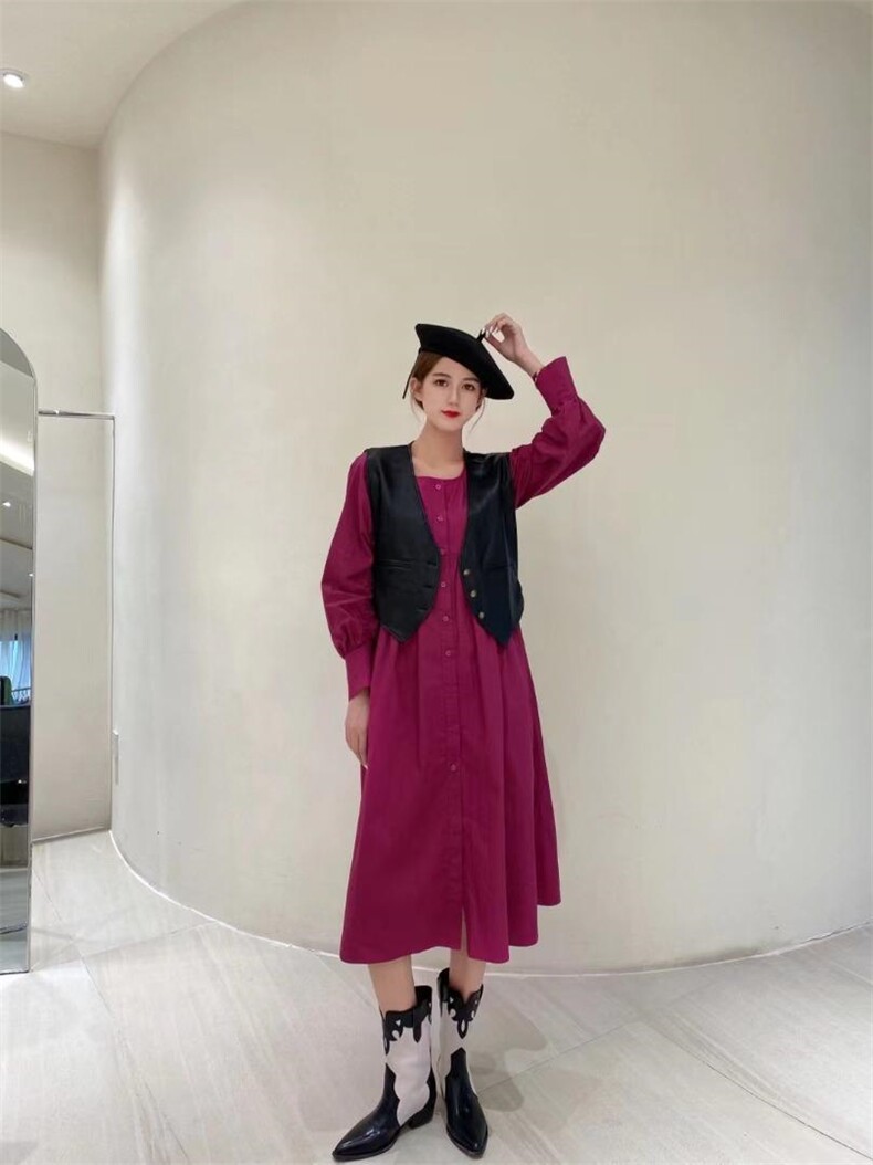 [现货]秋季新款两件套连衣裙，女装连衣裙，AN AN