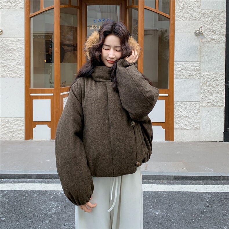 新款2025年新款羽绒服5067呢料P265K388标50绒-2c280,女装短外套,2C280