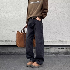 牛仔裤男士韩版潮流高街帅气百搭宽松2025春季ins长裤RK2477-P51，男装牛仔裤，星座412-2