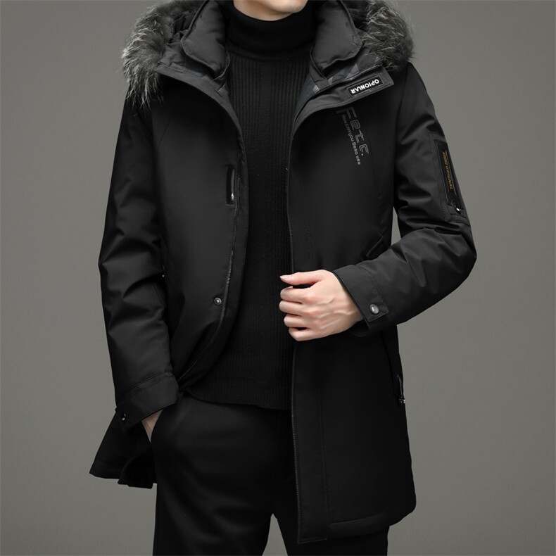 2023冬新款中年男士连帽羽绒服男爸爸冬装脱卸领外套TLM8878-P340,男装羽绒服,电商B212（原钱塘6029）