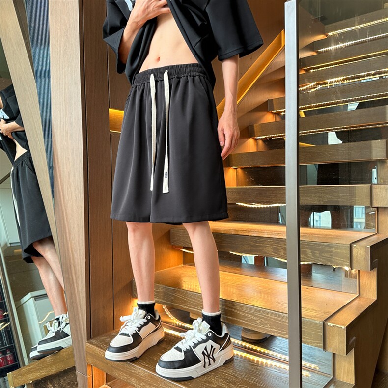 抖音品质夏季新款男士冰丝休闲速干短裤DY44-P35尺码M-3XL,男装休闲裤,星座808A-1