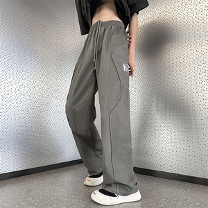 B266-C12-P60 23春季新款宽松拖地休闲裤长裤图片