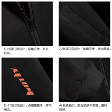 KS21006-P38连帽开衫卫衣男运动外套大码班服砖墙挂拍，男装卫衣，电商A040A