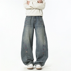 2026春装弯刀裤牛仔裤D309B-K226-P55，男装牛仔裤，电商D309B