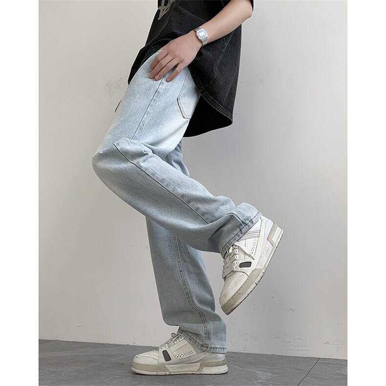现货S-5XL加肥加大码纯色直筒牛仔裤310A-2BK325P50控68,男装牛仔裤,星座310A-2