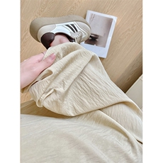 特大码肌理感冰丝薄款休闲裤长裤男宽松百搭情侣裤K955P65，男装休闲裤，电商D206-1
