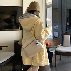 已现货！24秋【新款】韩版连帽短外套面料821-P155-K218，女装短外套，2C305