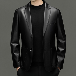 BG5097大货主推款新款真皮皮衣男绵羊皮外套西服夹克韩版修身图片