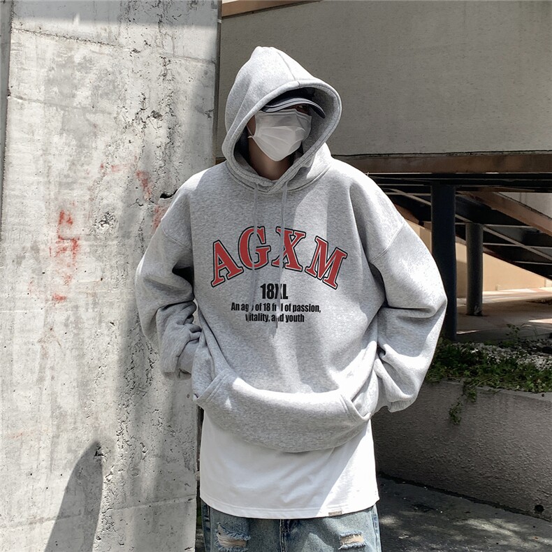 冬季新品加厚保暖连帽卫衣XZ203-W660加绒-P58,男装卫衣,星座203