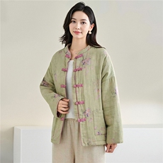 2025冬装新款修身保暖时尚菱形格连帽个性女士棉服外套，女装棉衣/棉服，江忆布依