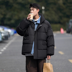 现货一万件 抖音直播 牛仔假两件大码棉衣情侣棉服 8218 P118图片