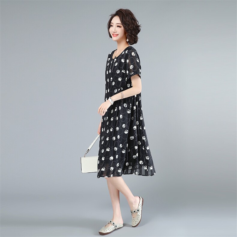 2021夏款新款拼接大码女装连衣裙229款,女装连衣裙,秋牧寒烟