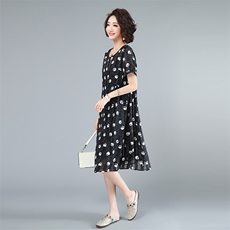 2021夏款新款拼接大码女装连衣裙229款，女装连衣裙，秋牧寒烟