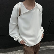 2026港风双侧金属拉链圆领大码M-5XL潮流纯色卫衣WY77865P55控88，男装卫衣，星座227-7