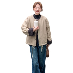 现货：冬装新款时尚百搭内里羊羔毛派克服外套2C135-8931P195K298图片