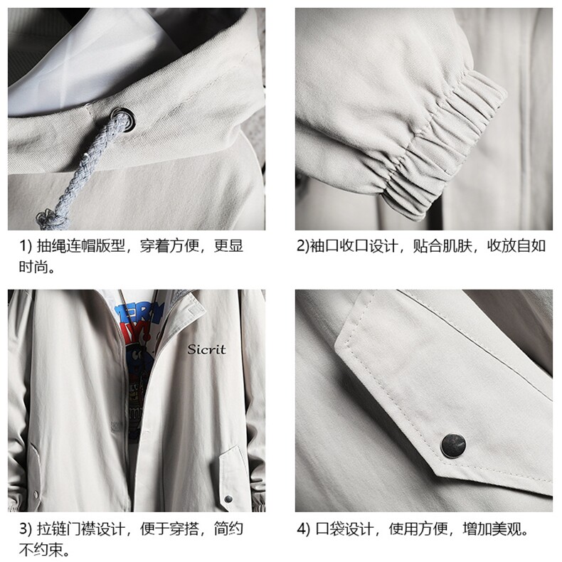 JK41098-P85加棉款-P115纯棉连帽夹克男士大码工装夹克男网格,男装夹克,电商A040A