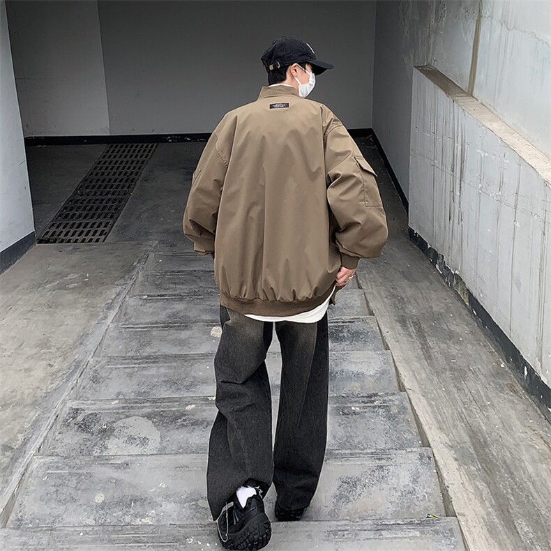 Wt359-P63美式复古宽松型设计感棒球服,男装夹克,星座1501-1