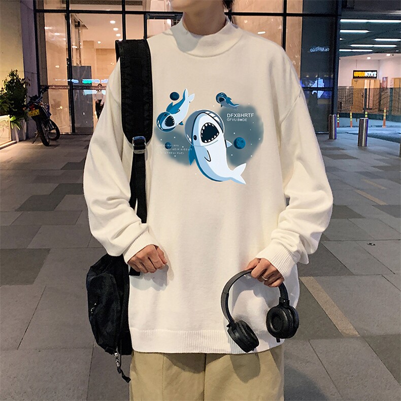 M18212-P45加绒款-P65半高领毛衣男士大码针织衫男毛线衣男,男装针织衫/毛衣,电商A040