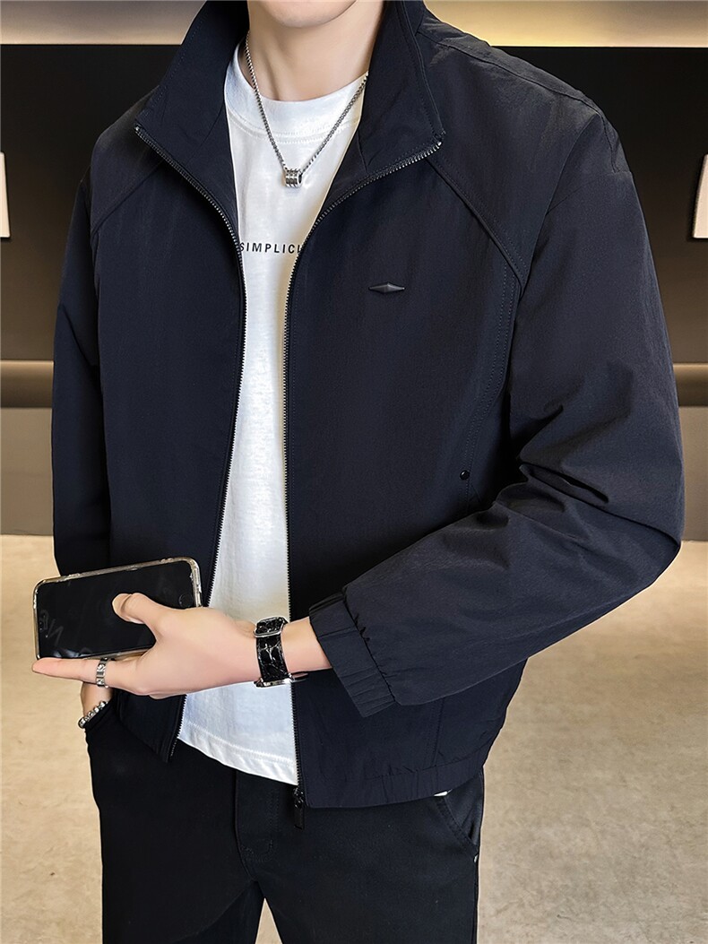 2026新款春季男士外套立领潮牌时尚帅气休闲夹克A313-2206-P95,男装夹克,电商A313