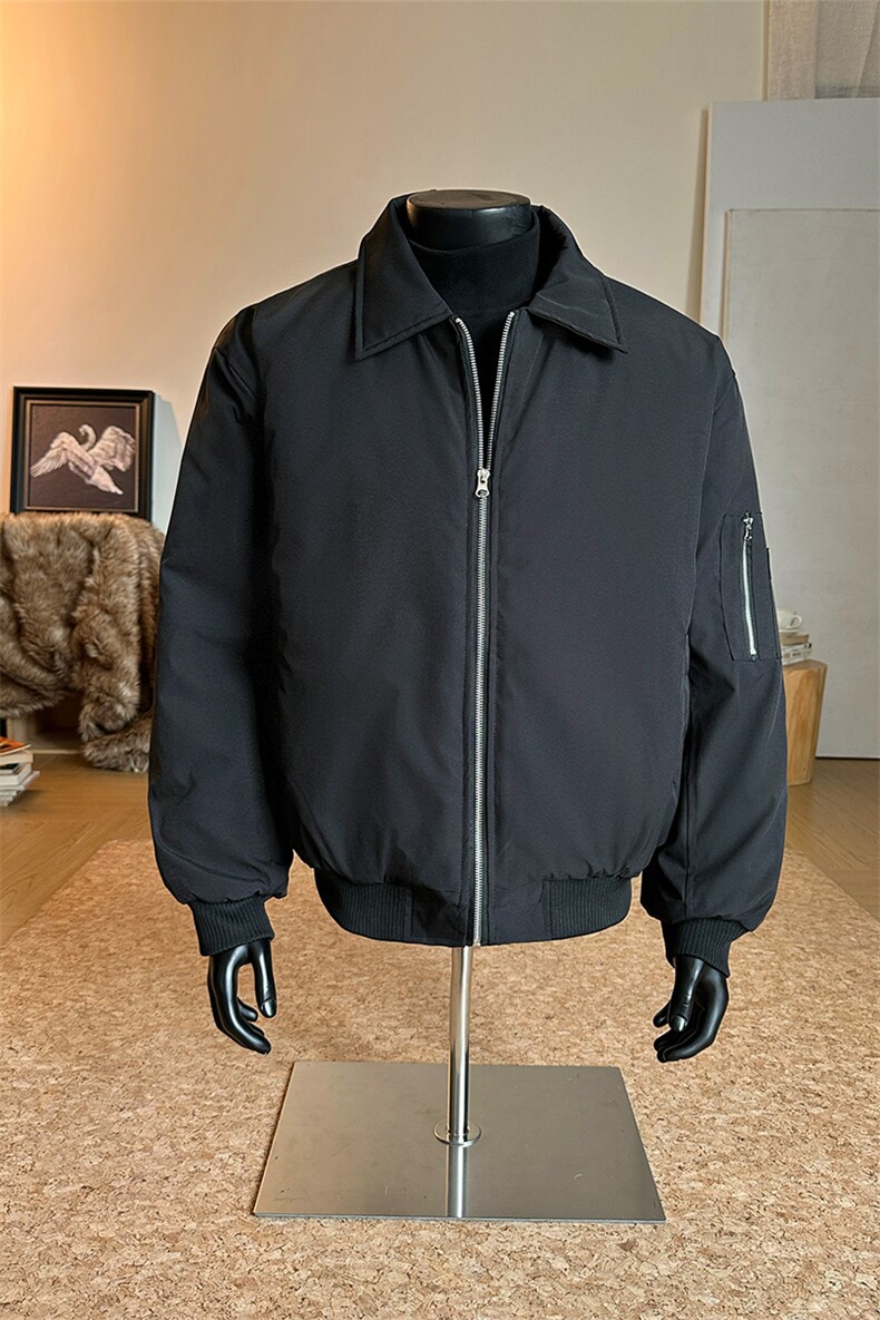 短款飞行夹克冬季夹棉加厚棉服男复古外套男5D1180-TP5598,男装夹克,电商A102