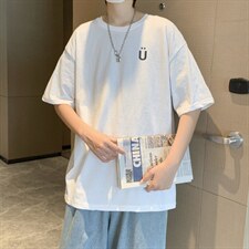 男圆领T恤宽松短袖五分袖T0004P26，男装T恤，星座1116-2