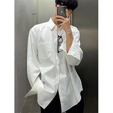 春秋夏廓形骨感衬衫男痞帅设计感小众开衫外套衬衣上衣CS372，男装衬衫，星座1116A（原606A-3）