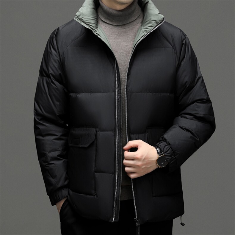 立领羽绒服保暖男装2023新款柔软轻保暖白鸭绒防寒服JZW2208-P215,男装羽绒服,星座1105-3