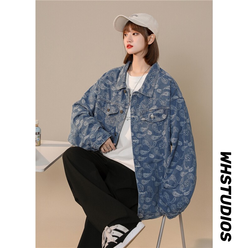 情侣牛仔夹克供货电商抖音直播A158-JK205-P75,女装短外套,电商A158-1
