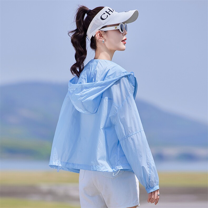 女2026新款夏装宽松显瘦今年流行空调衫旅行户外宽松薄短外套，女装防晒衣，靓衣阁