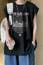 量大优可提供视频2024夏美式无袖背心HD019-1-BX24254-P18，男装背心/马甲，电商019-1