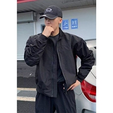 抖音得物美式潮休闲夹克春季立领纯色复古工装加厚棉服外套AMY01，男装夹克，电商A443