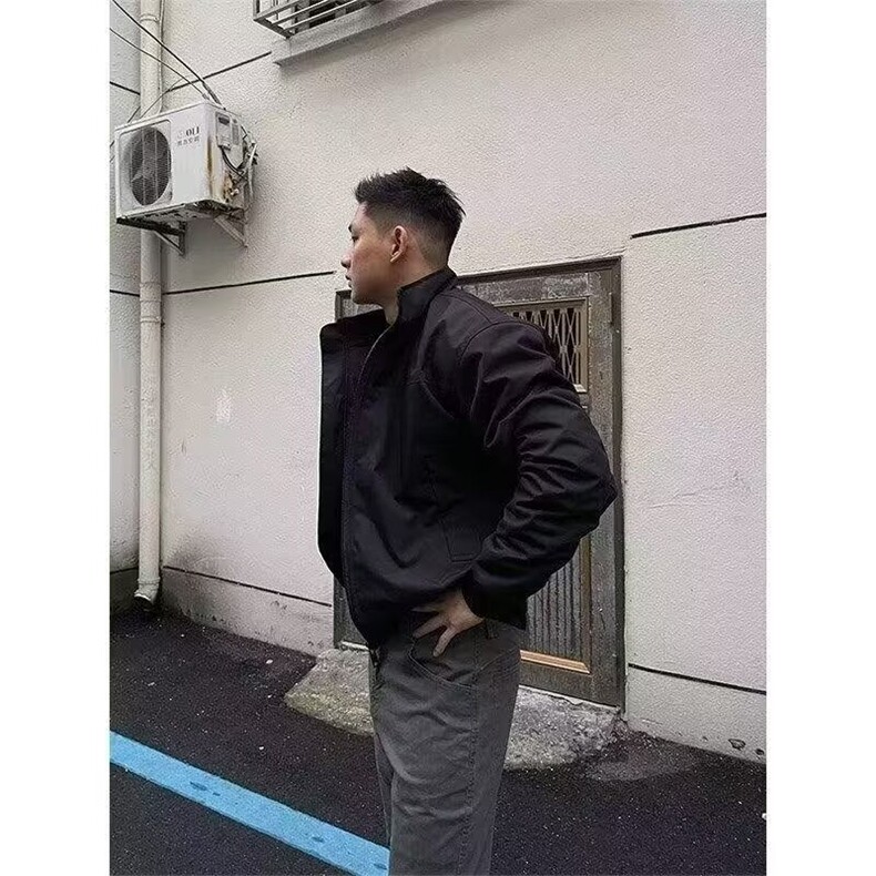 日系潮牌棒球领飞行夹克男春秋新款宽松百搭户外机能短款工装外套,男装夹克,星座1210-1