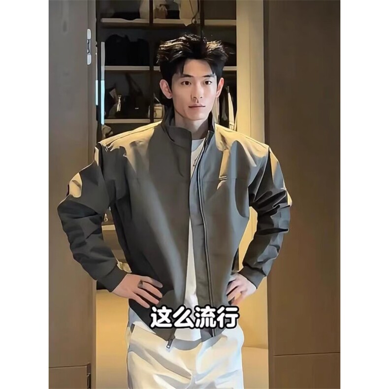 文艺百搭慵懒气质时尚夹克日系新款潮流简约外套513AJK2425P55,男装夹克,星座513A